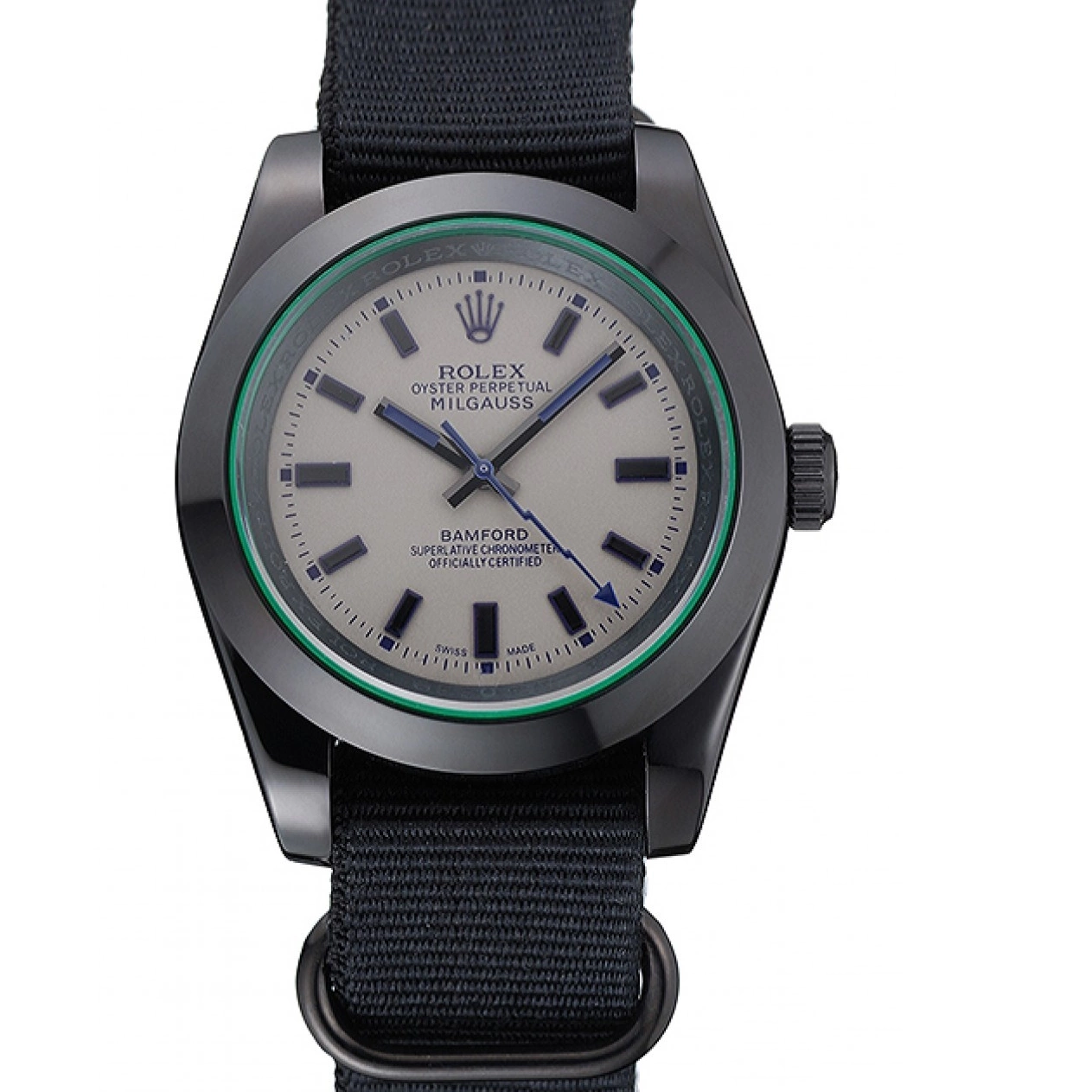 Milgauss 622000 Bamford Rolex Nylon Strap Black 0815